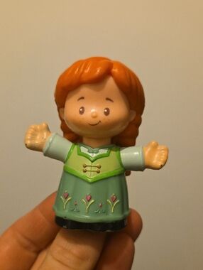 Little People Anna Frozen Disney Princess Green Dress